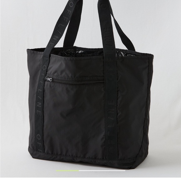 Aerie Black Tote Bag - Picture 5 of 6